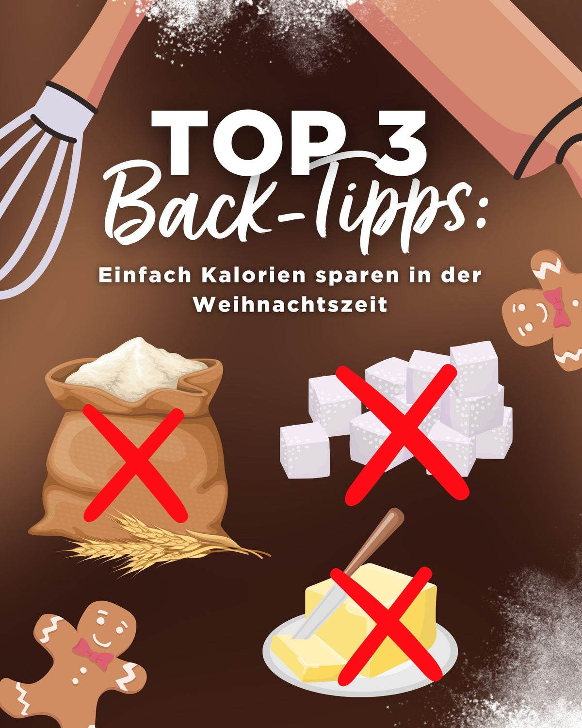 TOP 3 Back-Tipps: Einfach Kalorien sparen in der Weihnachtszeit