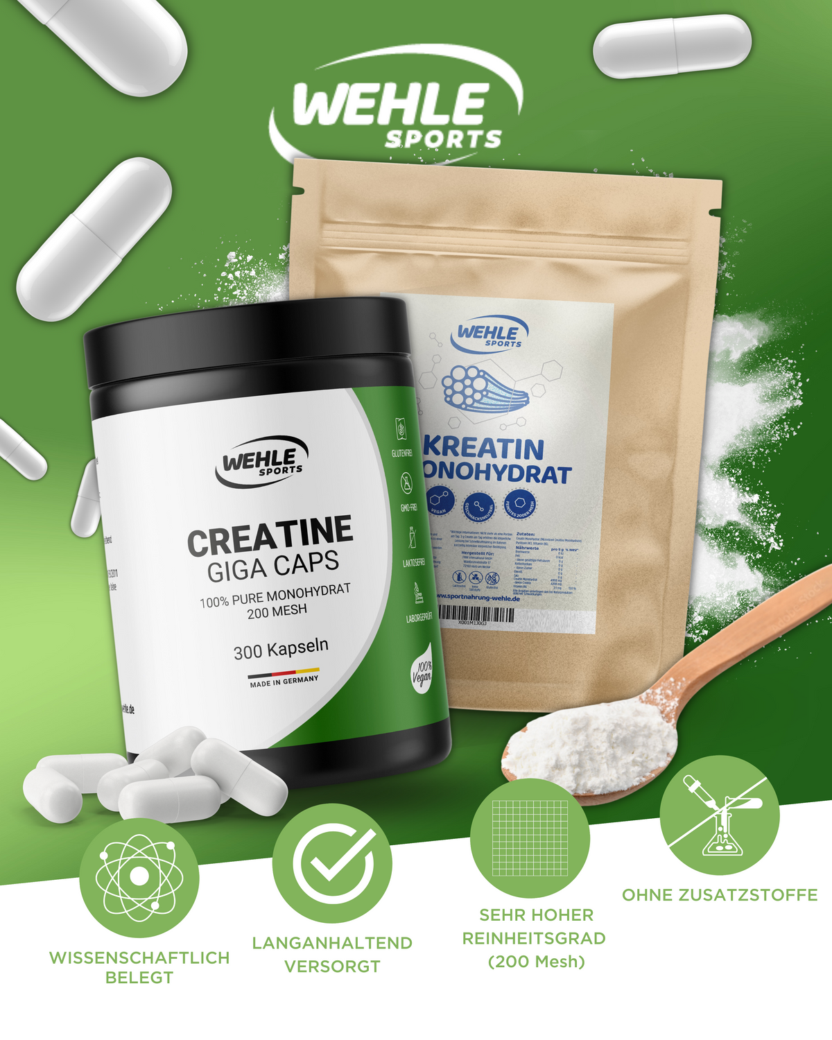 Creatin Monohydrat Einnahme & Wirkung