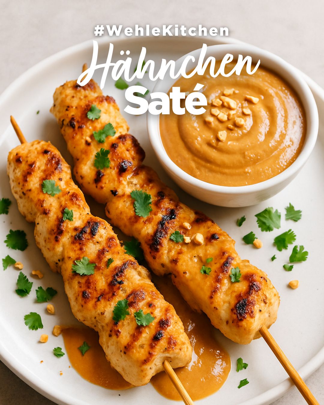 Hähnchen-Saté mit Erdnusssauce – Fitnessküche trifft Genuss