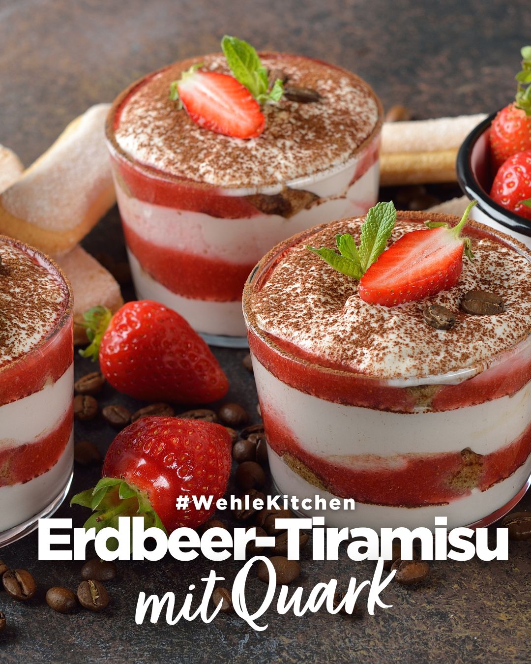 Erdbeer-Tiramisu mit Quark: Ein proteinreicher Genuss ohne Alkohol und Ei