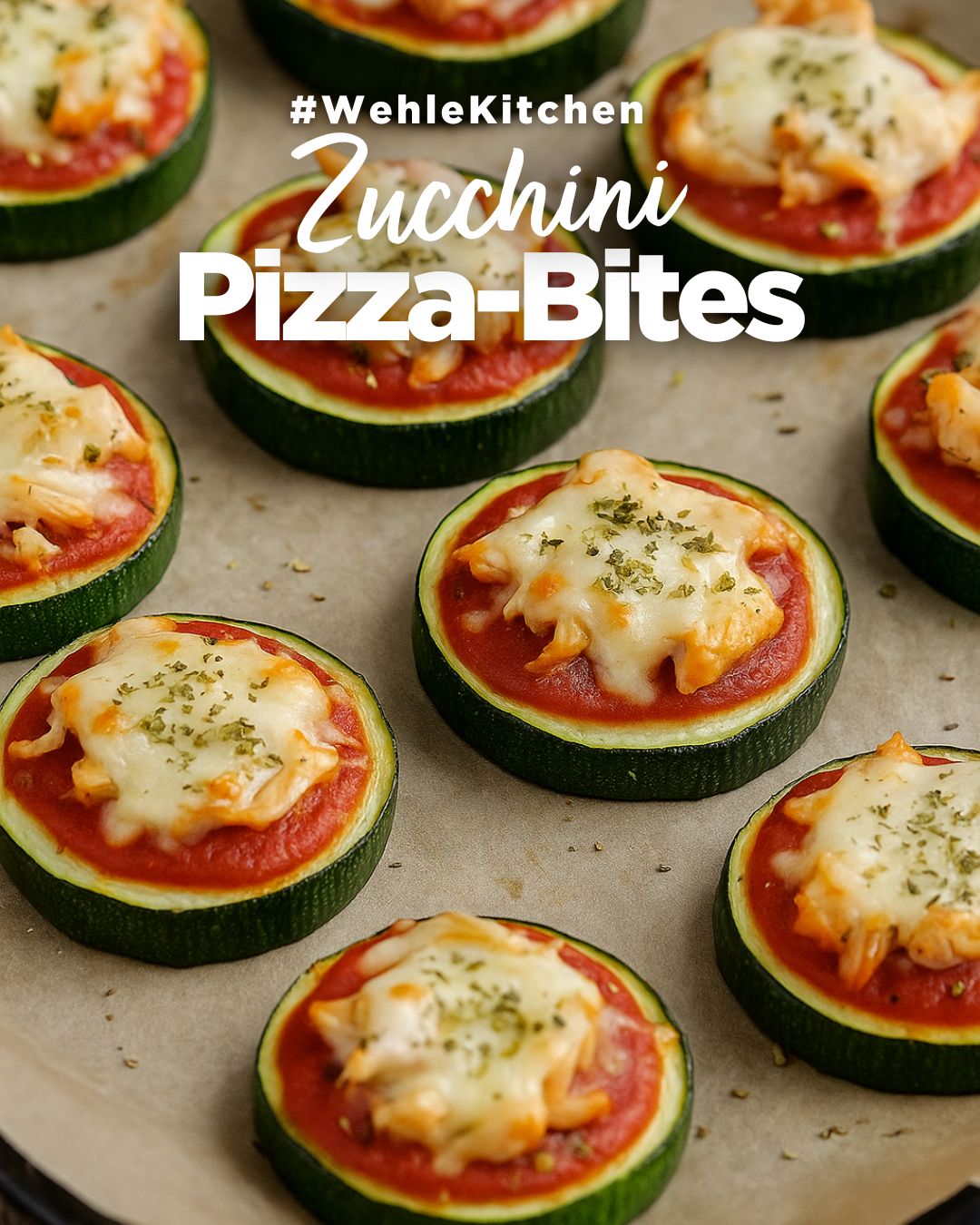 🥒 Zucchini-Pizza-Bites – Der Low-Carb-Snack für Fitness-Fans