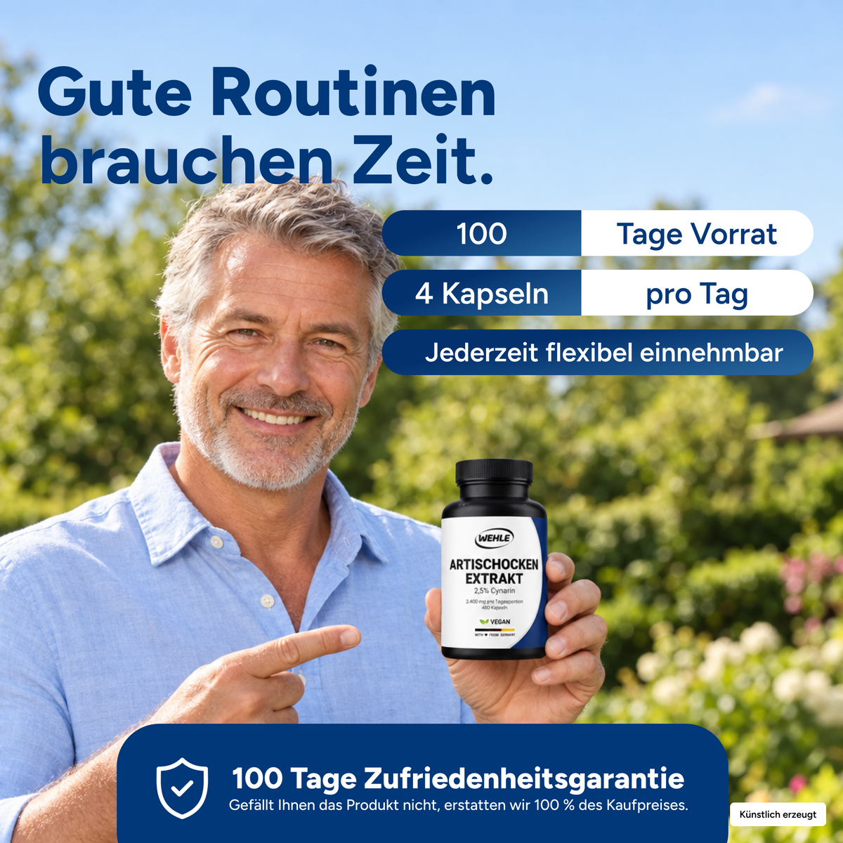 Artischockenextrakt Hochdosiert - 400 Kapseln