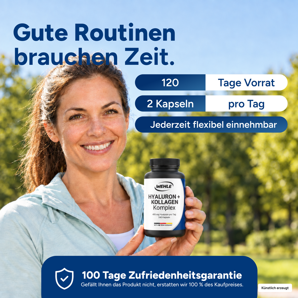 Kollagen Hyaluron Komplex – 240 Kapseln