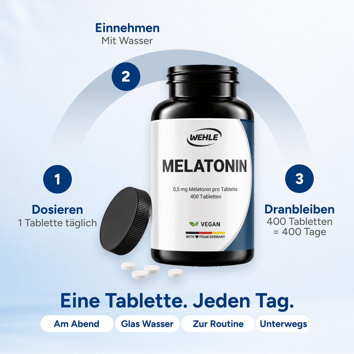 Melatonin Tabletten - 400 Stück