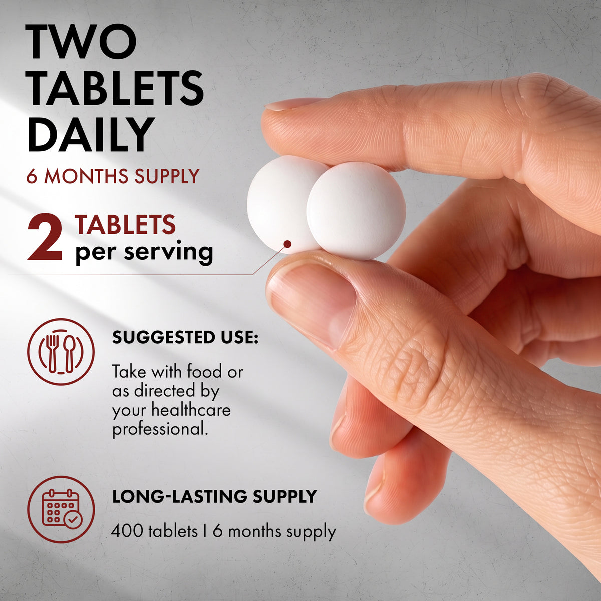 Iron Tablets as Bisglycinate 28mg, 400 Vegan Tablets, 6 Month Supply - Gentle Iron Supplements for Women and Men I Ferrous Bisglycinate