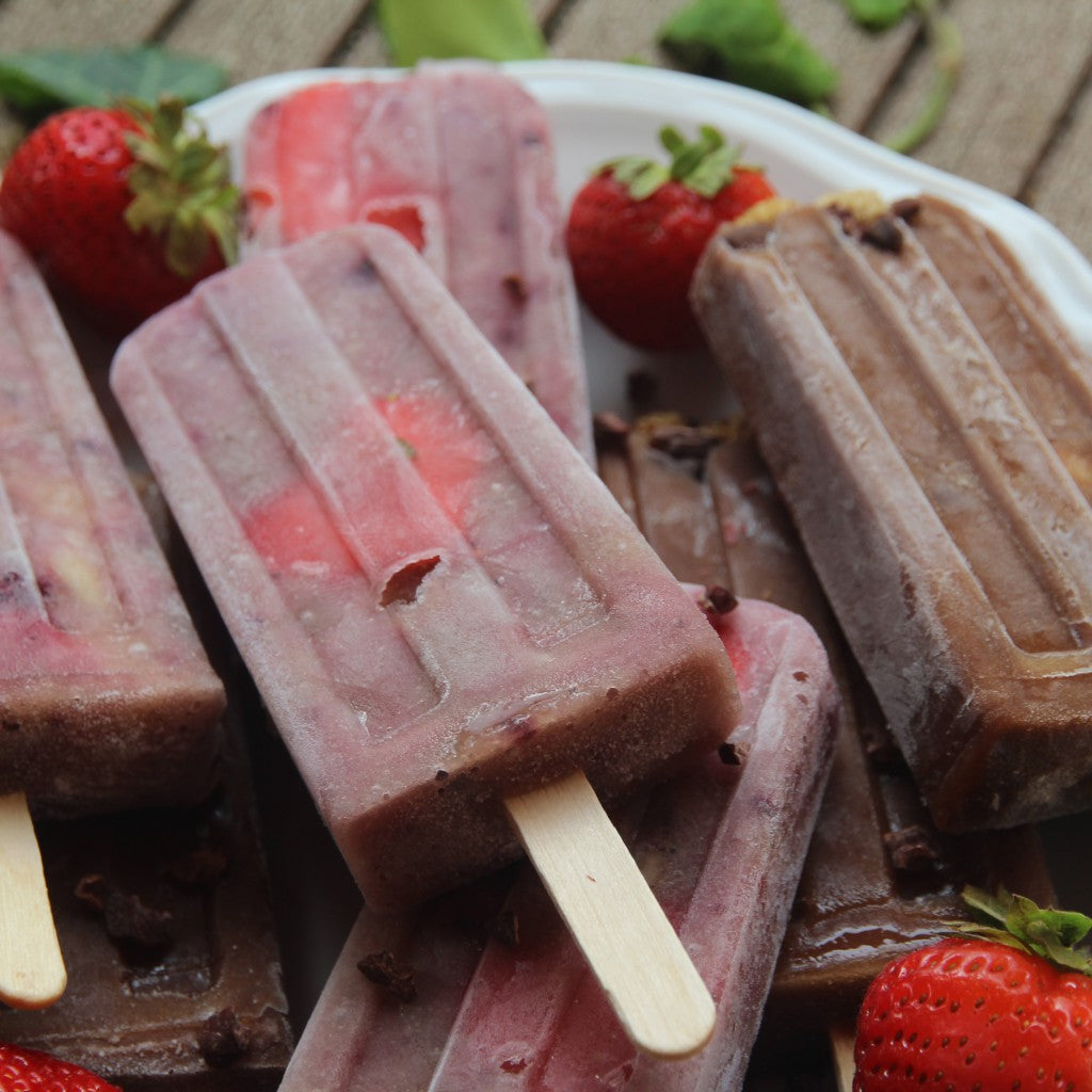 Sommersnack: gesundes Eis am Stiel