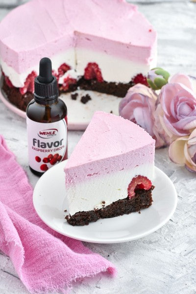 Joghurt Quark Kuchen mit Himbeeren