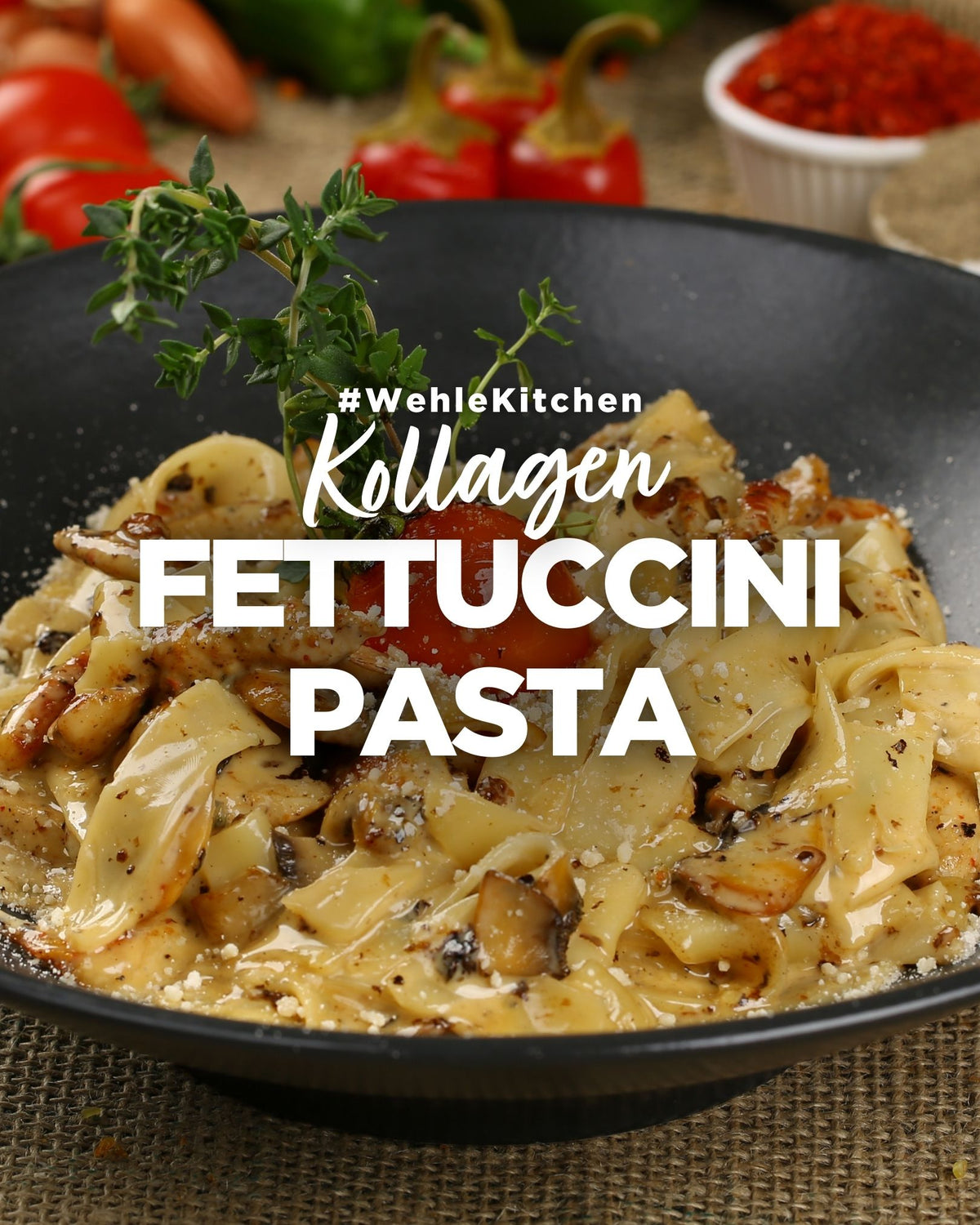 Gesund und Lecker: Fettuccini mit Hähnchen und Kollagen-Boost