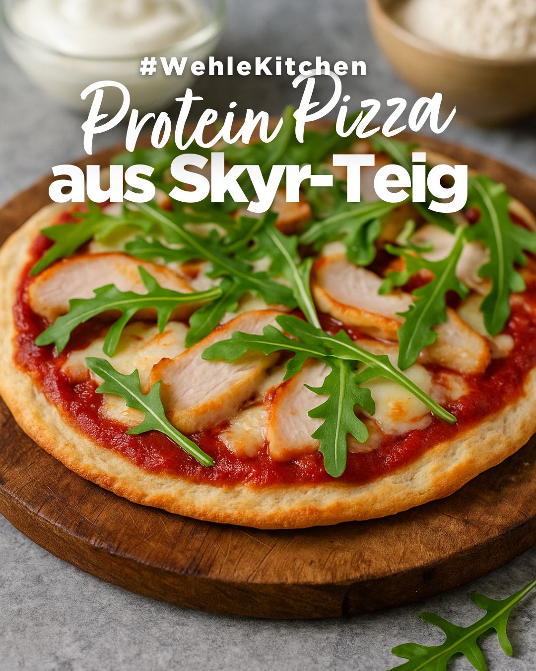 🍕 Protein Pizza aus Skyr-Teig – der perfekte Fitness-Feierabend ohne Reue