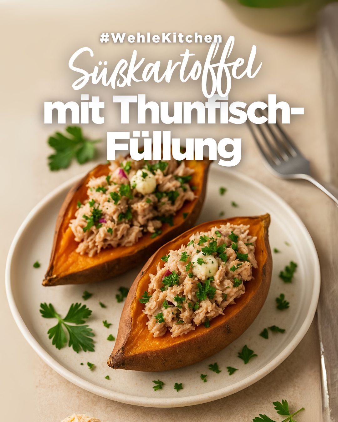Süßkartoffel mit Thunfisch-Füllung – Das Power-Meal für Muskelaufbau und Diät