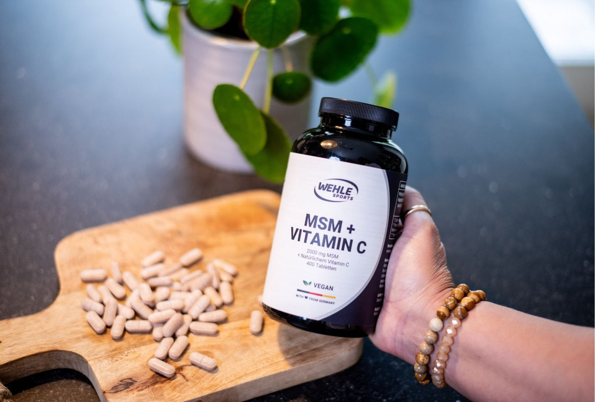 MSM + Vitamin C Tabletten Hochdosiert - 400 Stück