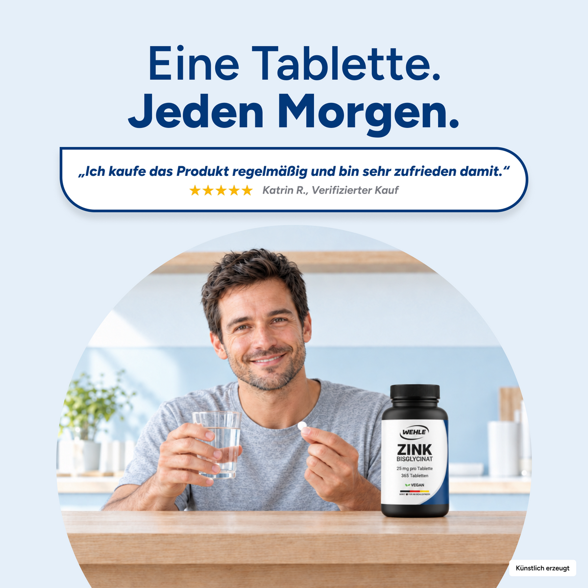 Zink Tabletten Zink-Bisglycinat (Zink Chelat) - 365 Stück