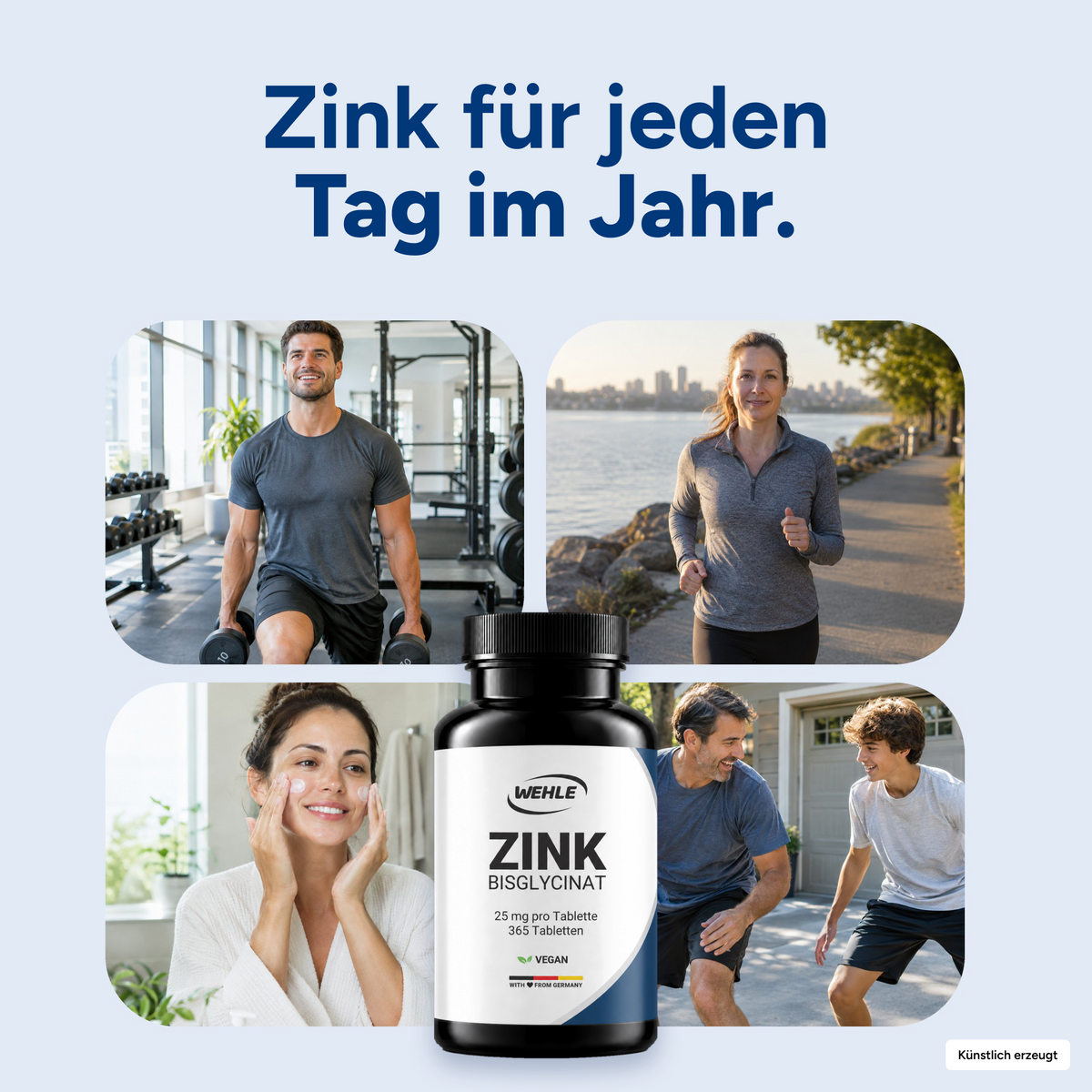 Zink Tabletten Zink-Bisglycinat (Zink Chelat) - 365 Stück