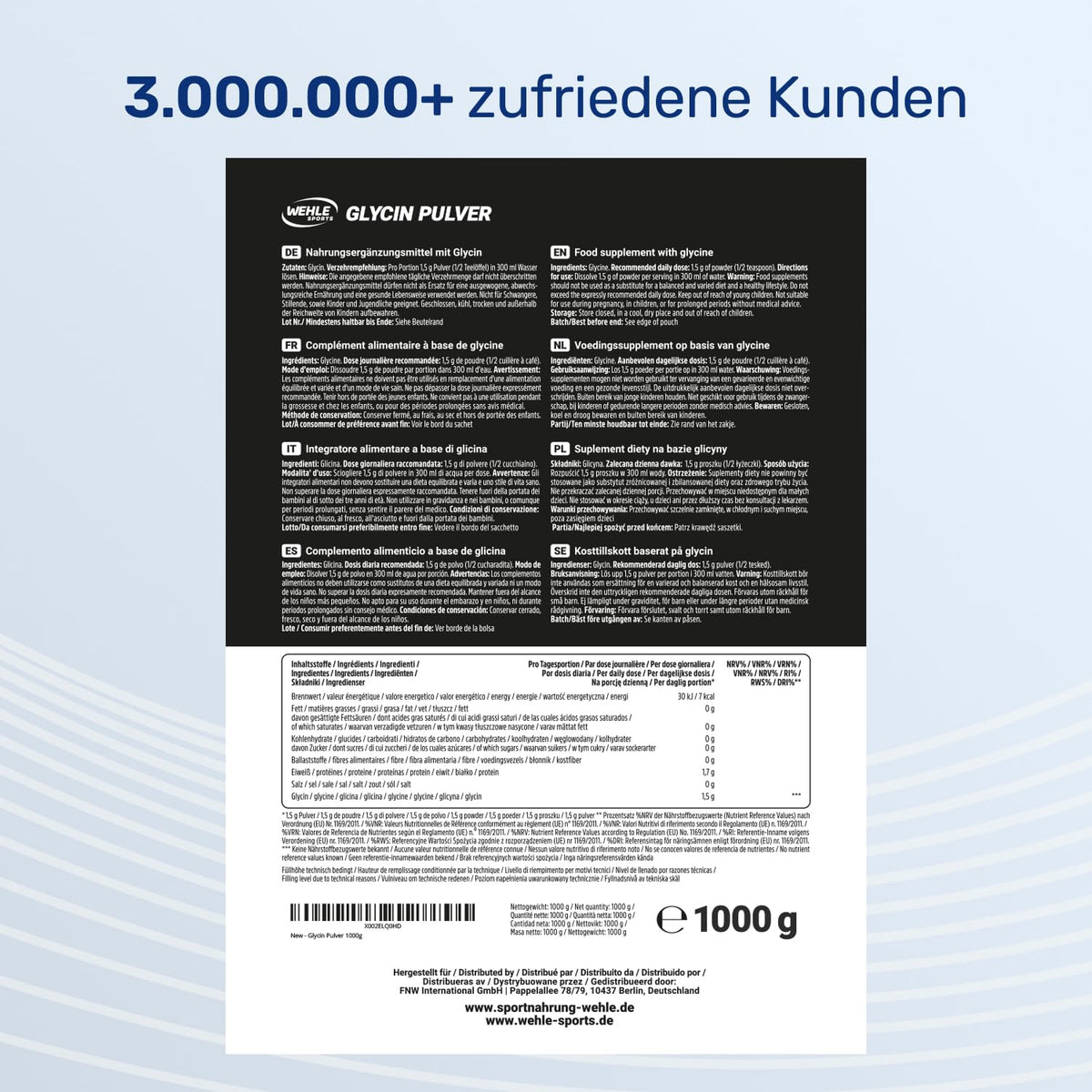 Glycin Pulver Anwendung