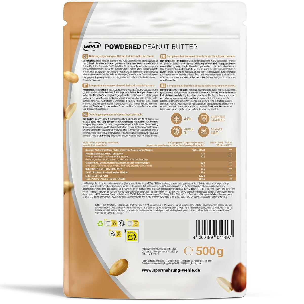 Erdnussbutter Pulver - 500g