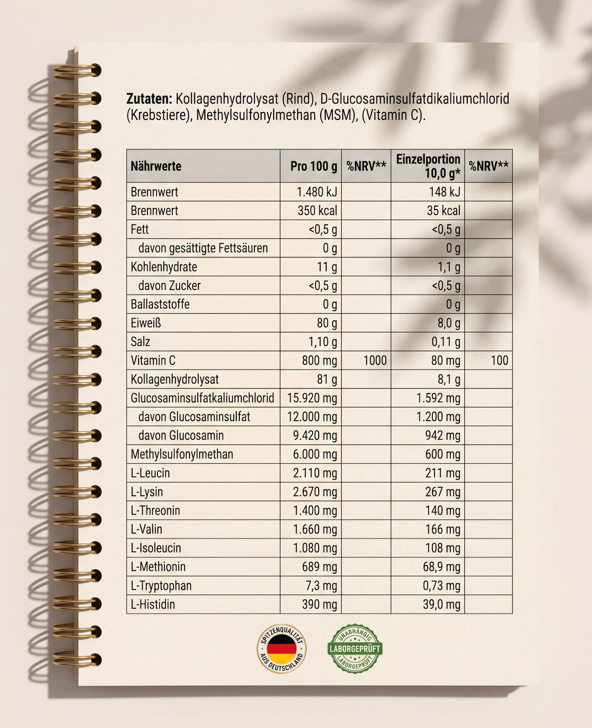 Collagen Knorpel Komplex - Neuheit