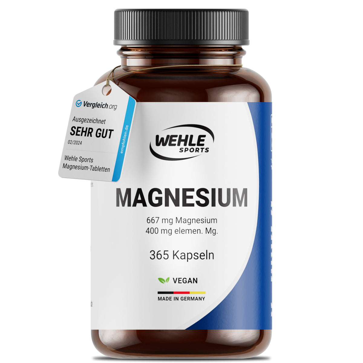 Magnesium 400mg - 365 Kapseln