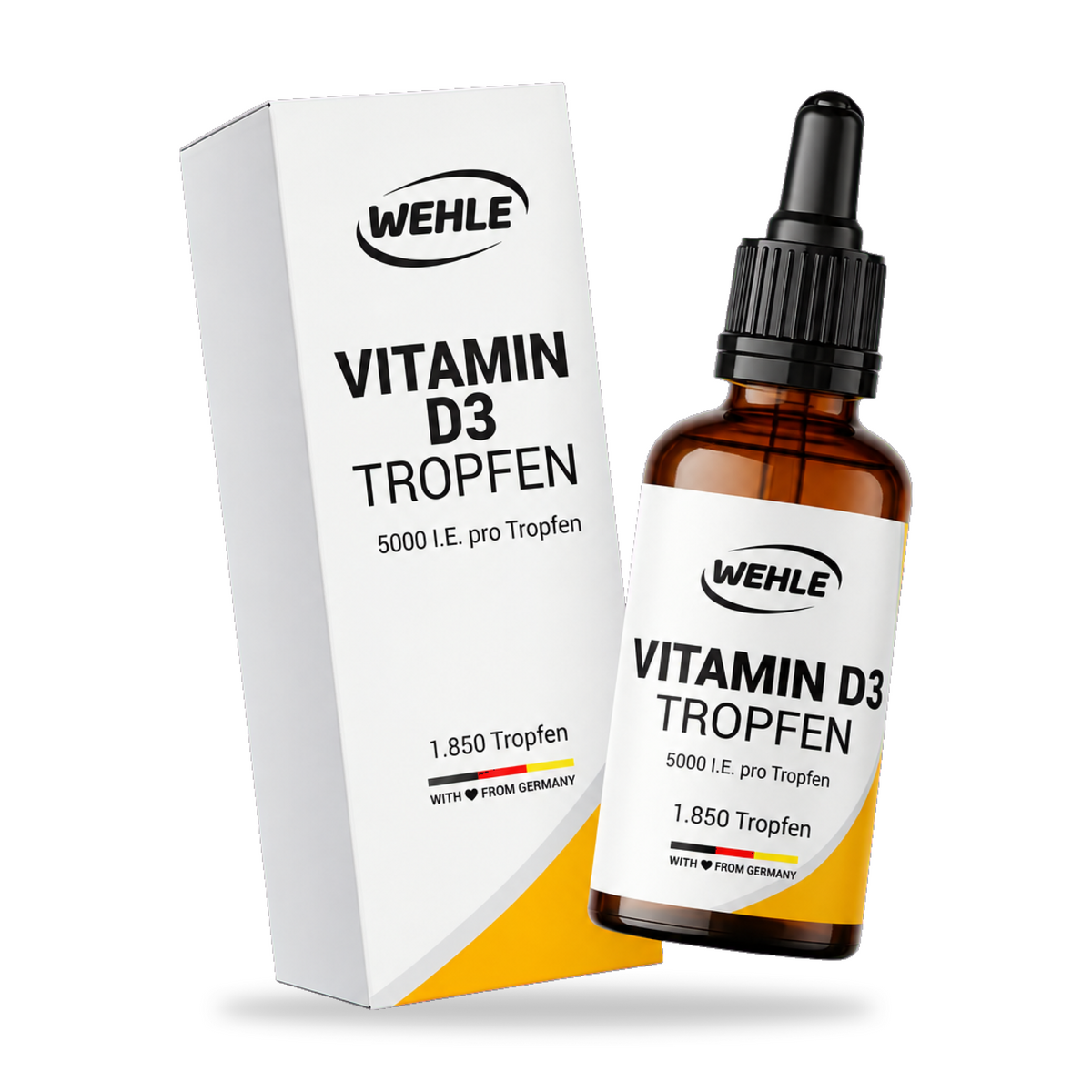 Vitamin D3 5000 IE pro Tropfen hochdosiert - 50ml