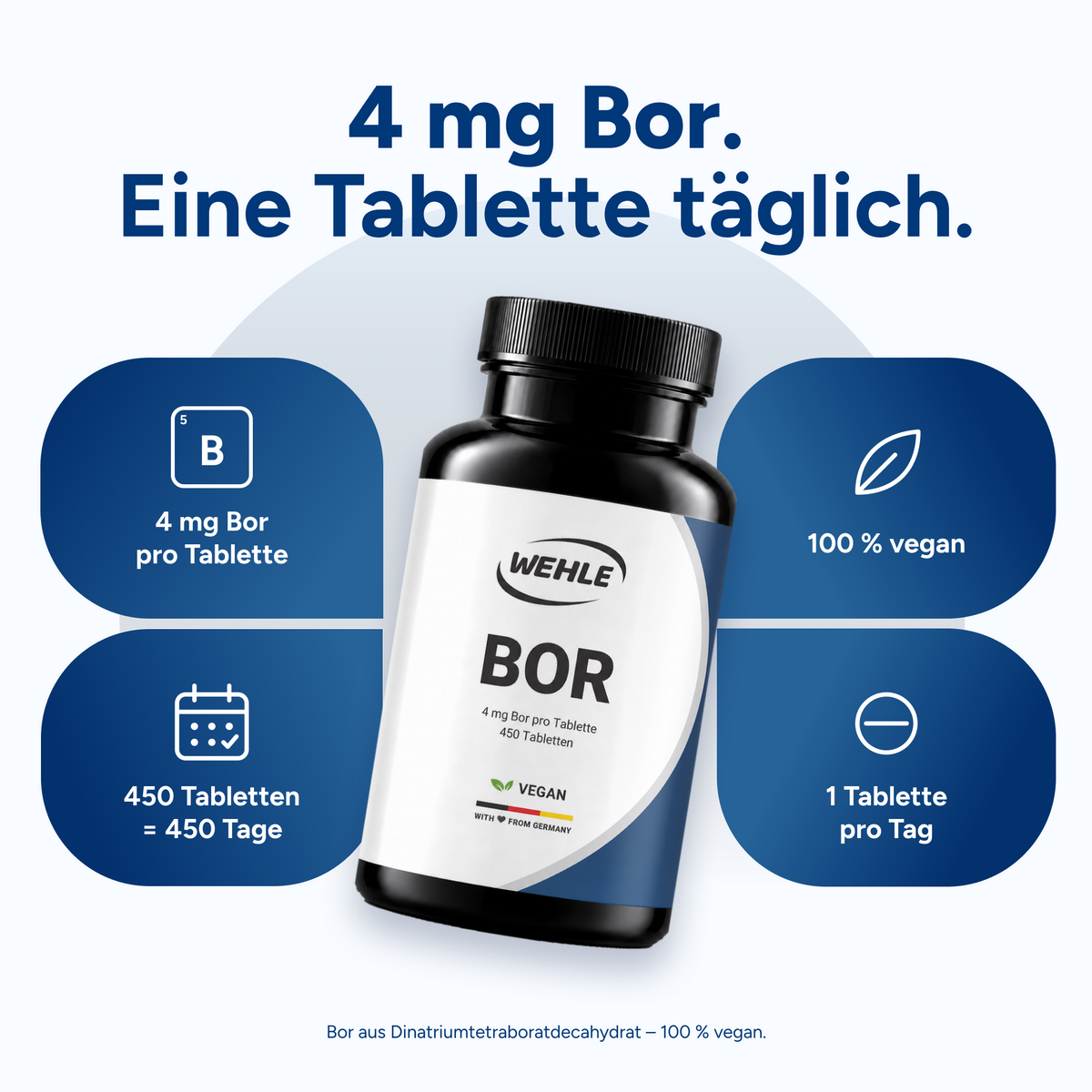Bor Hochdosiert - 450 Tabletten