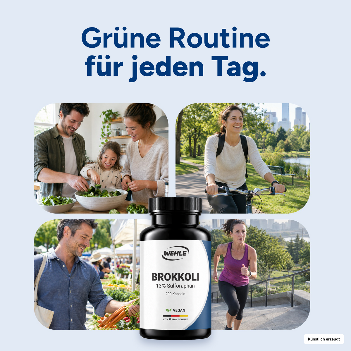 Brokkoli Kapseln - 200x Sulforaphan Hochdosiert -
