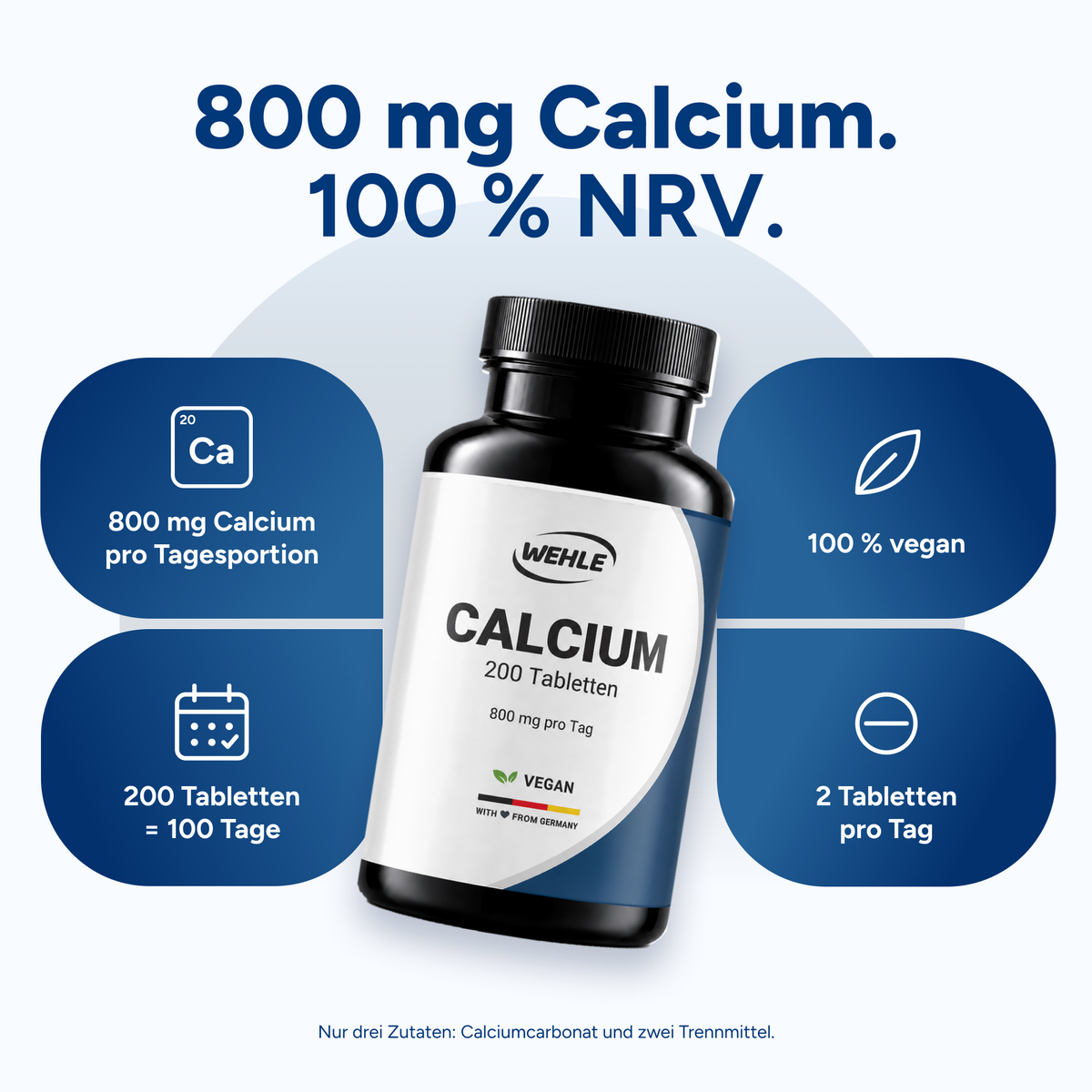 Calcium - 200 Tabletten
