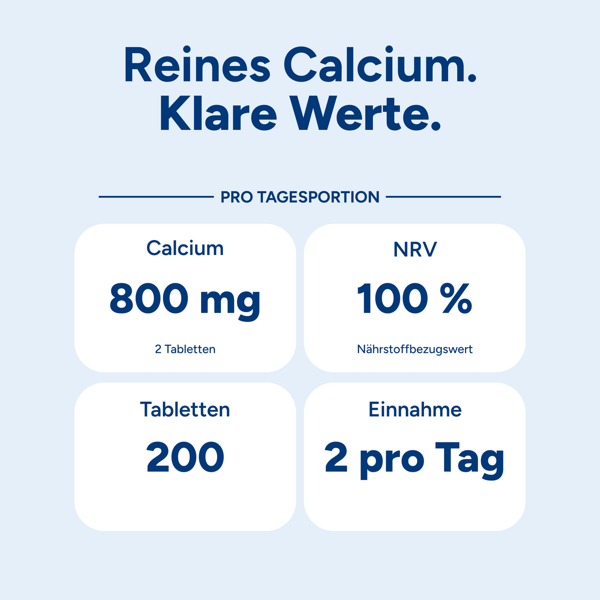 Calcium - 200 Tabletten