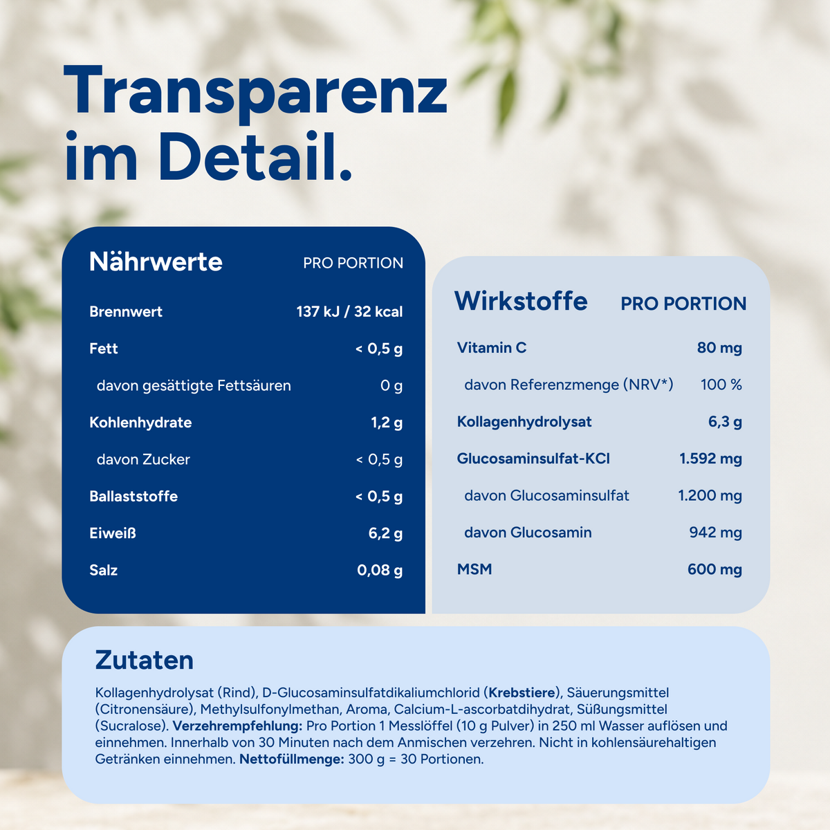 Collagen Knorpel Komplex Zitronengeschmack – Bild 4 #Geschmack_Zitrone