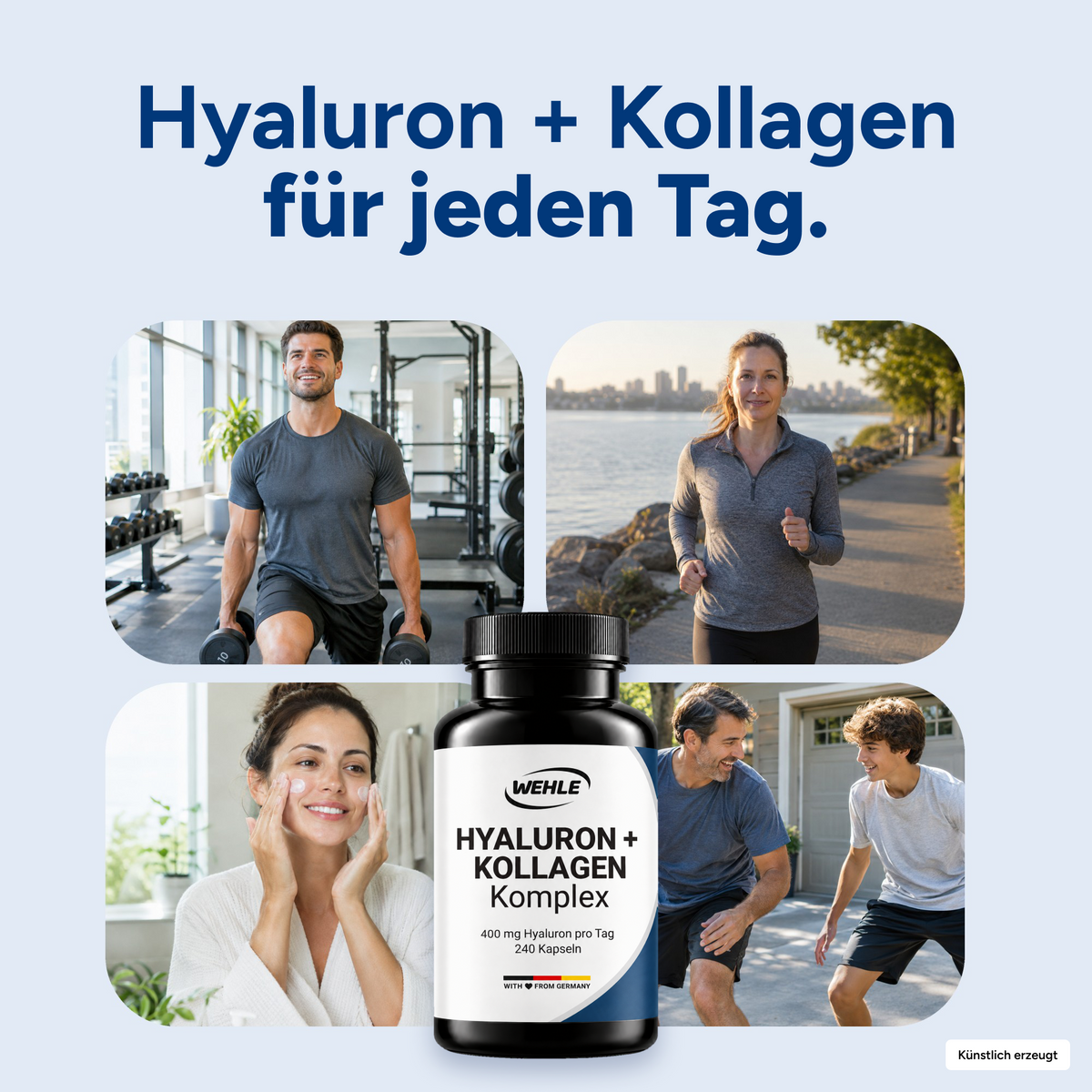 Kollagen Hyaluron Komplex – 240 Kapseln