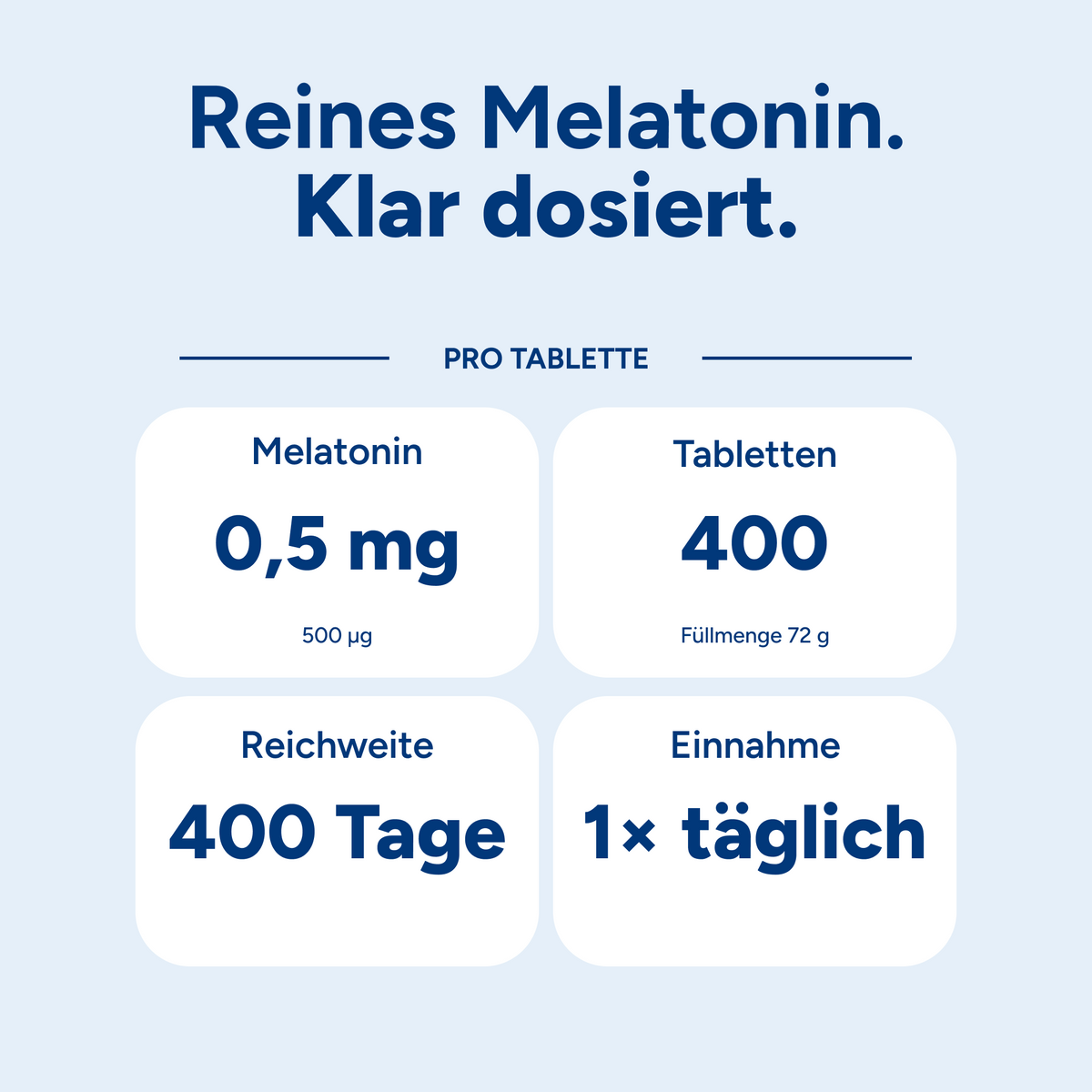 Melatonin Tabletten - 400 Stück