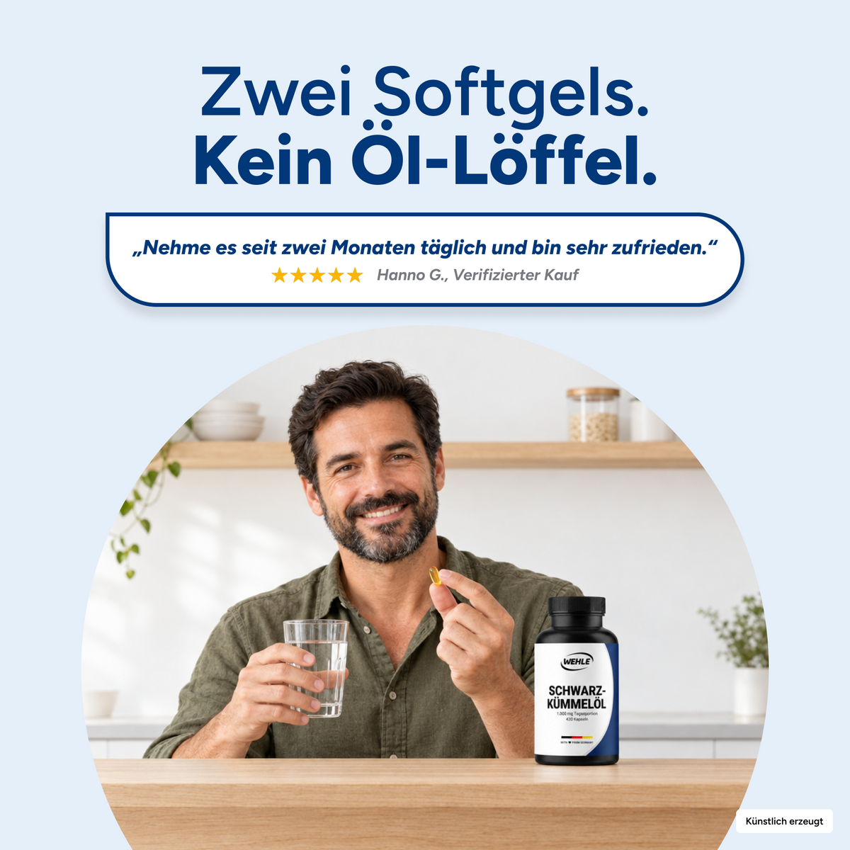 Schwarzkümmelöl Kapseln – 420 Softgel Kapseln