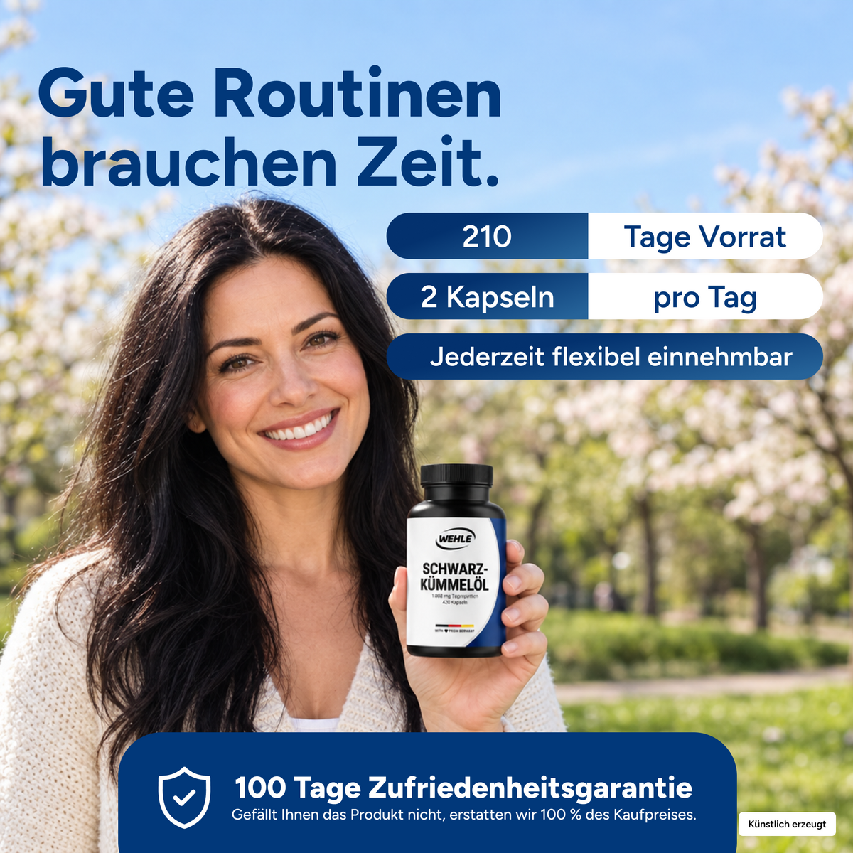 Schwarzkümmelöl Kapseln – 420 Softgel Kapseln