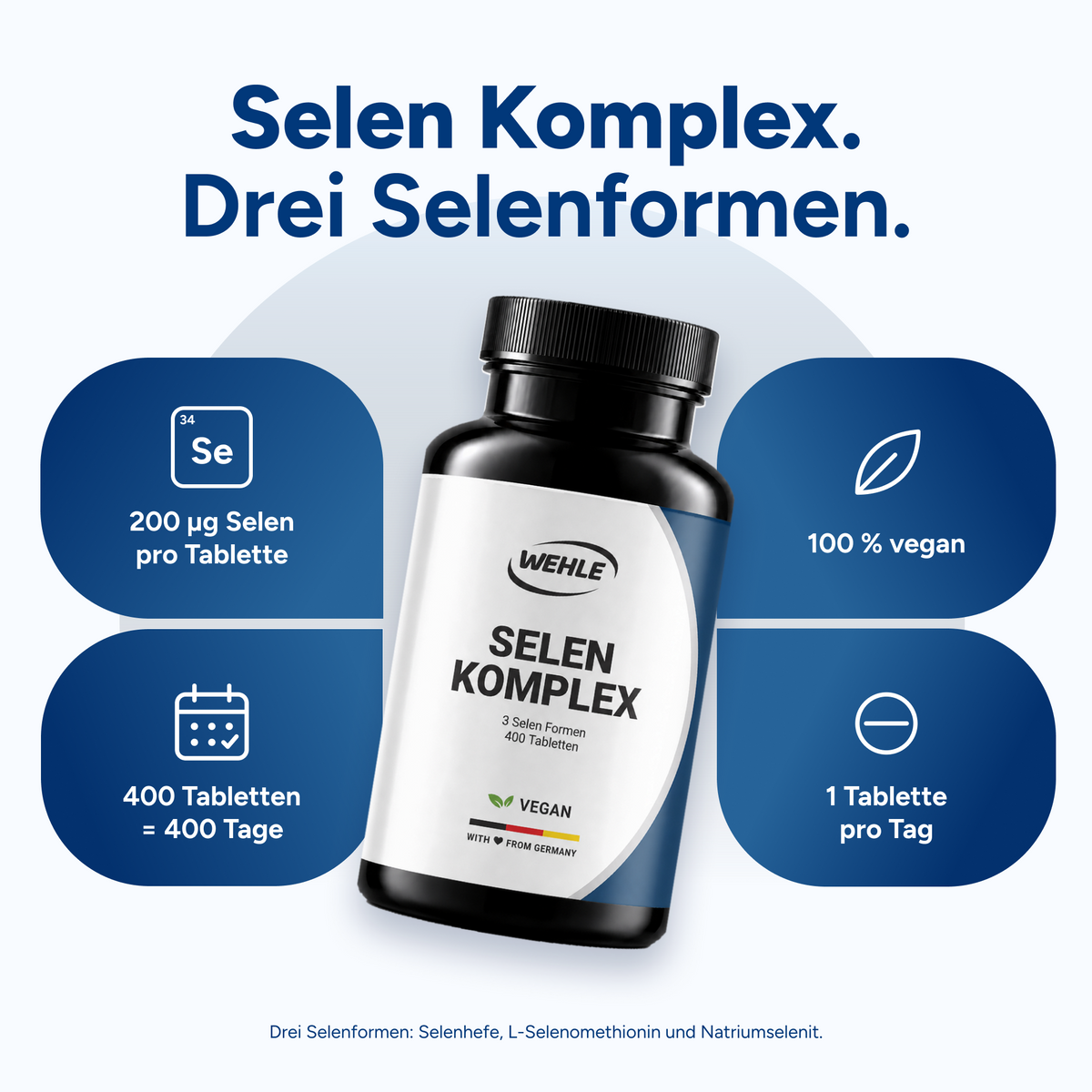 Selen Komplex Tabletten - 400 Stück
