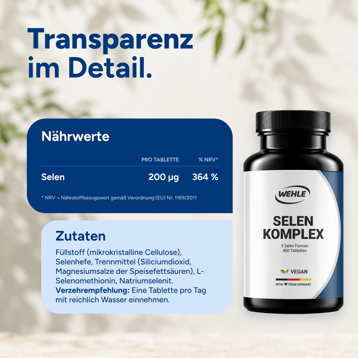 Selen Komplex Tabletten - 400 Stück