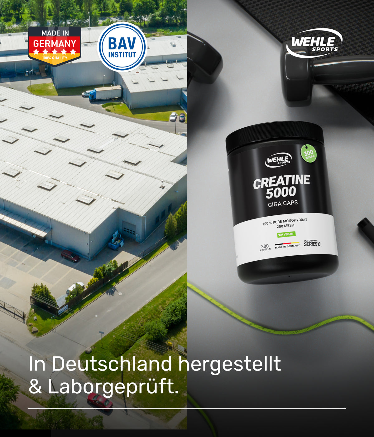 Creatine Monohydrat- 600 Kreatin Kapseln