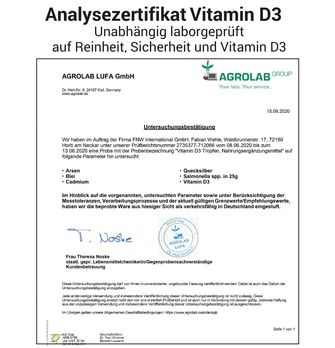 Vitamin D3 5000 IE pro Tropfen hochdosiert - 50ml